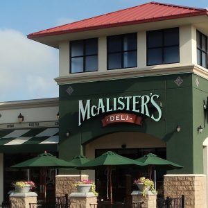 McAlister's Deli Back of the Menu